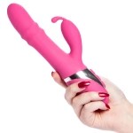 Rub It Pink Rolling Bead Rabbit VIBE! - USB Rechargeable